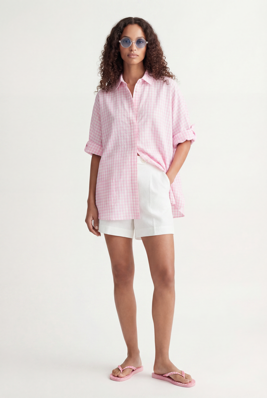 Linen-Cotton Blend 'Sampei' Blouse