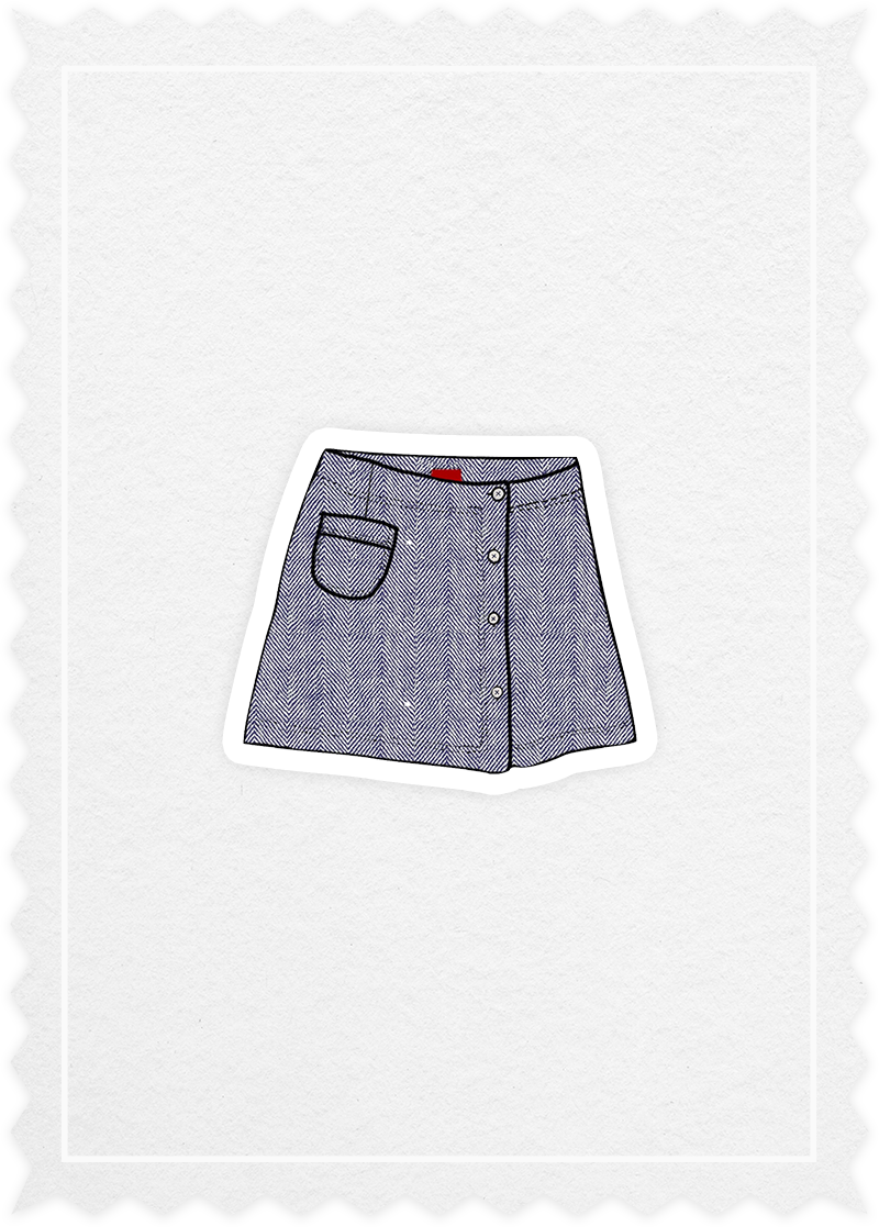 Linen 'Franzesin Skirt'