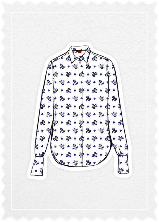 Flower Print 'Woman Shirt'